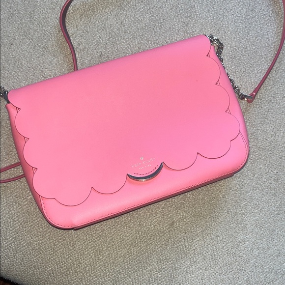 Kate Spade Pink Coral Scalloped Crossbody Bag - Picture 2 of 10